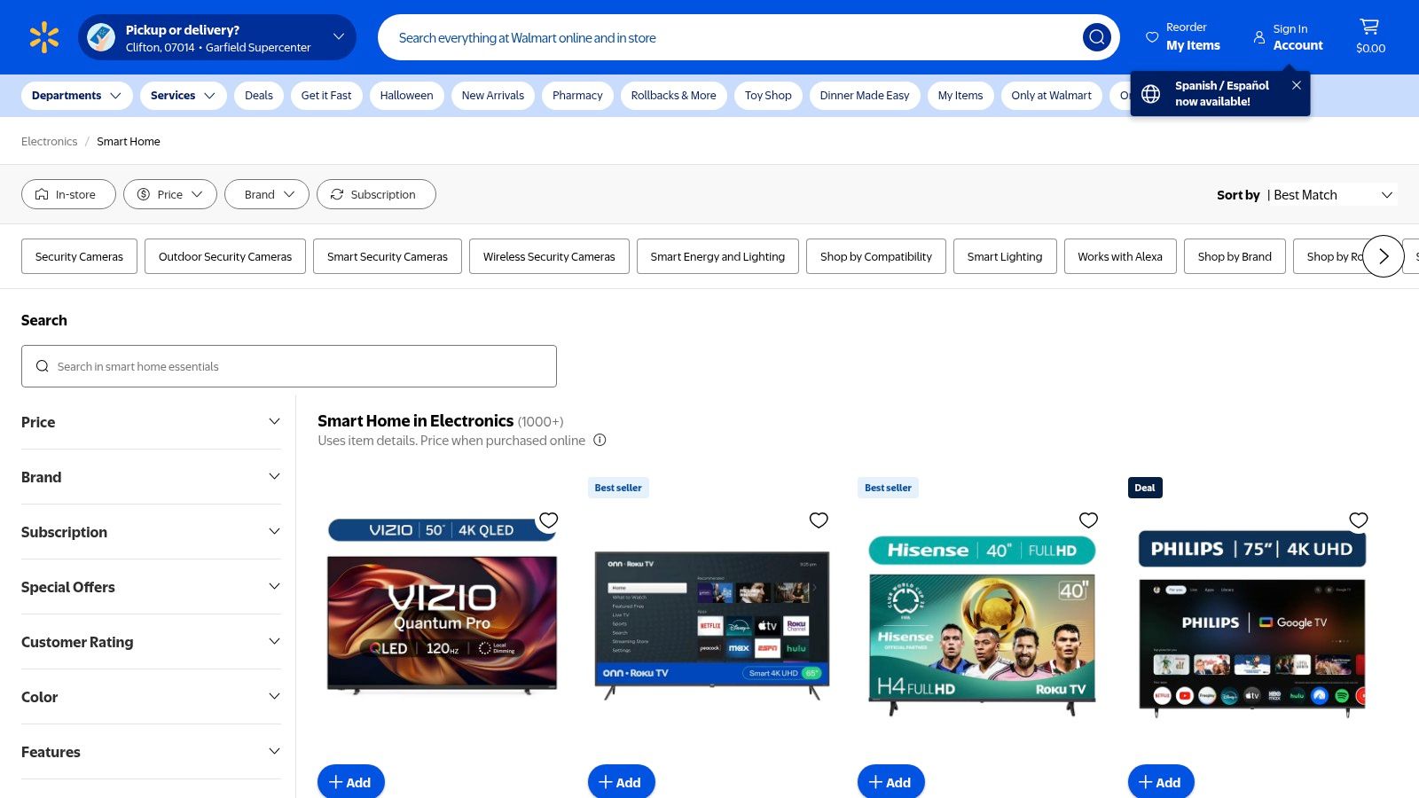 Walmart – Smart Home