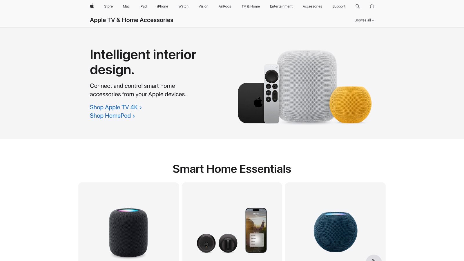 Apple – Smart Home (Apple Home / HomeKit accessories)