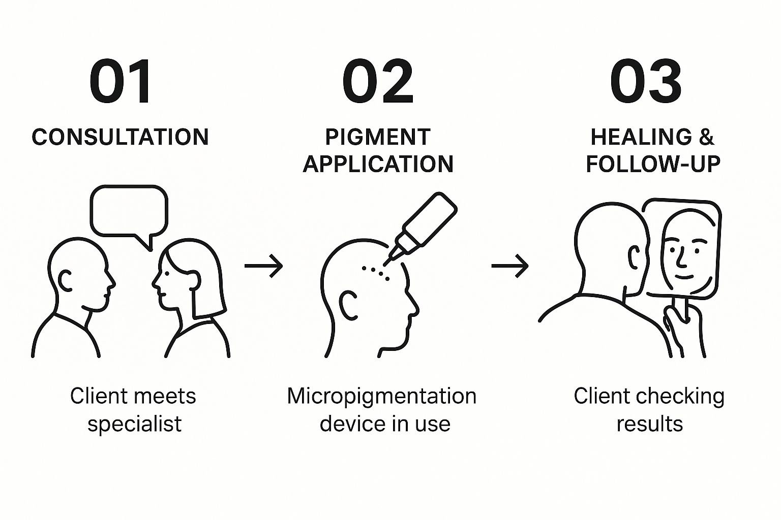 Infographic about scalp micropigmentation