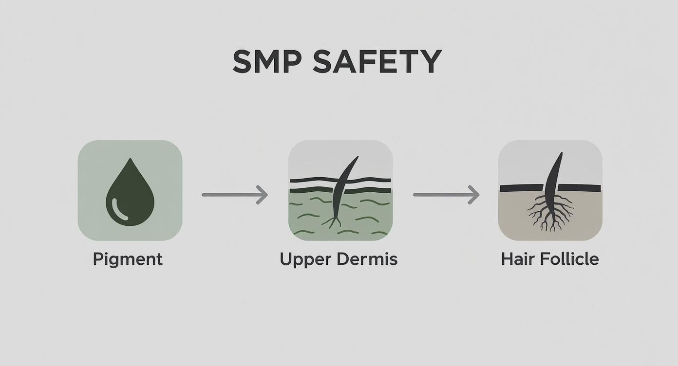 Infographic about how will my hair tattoo affect my current hair?