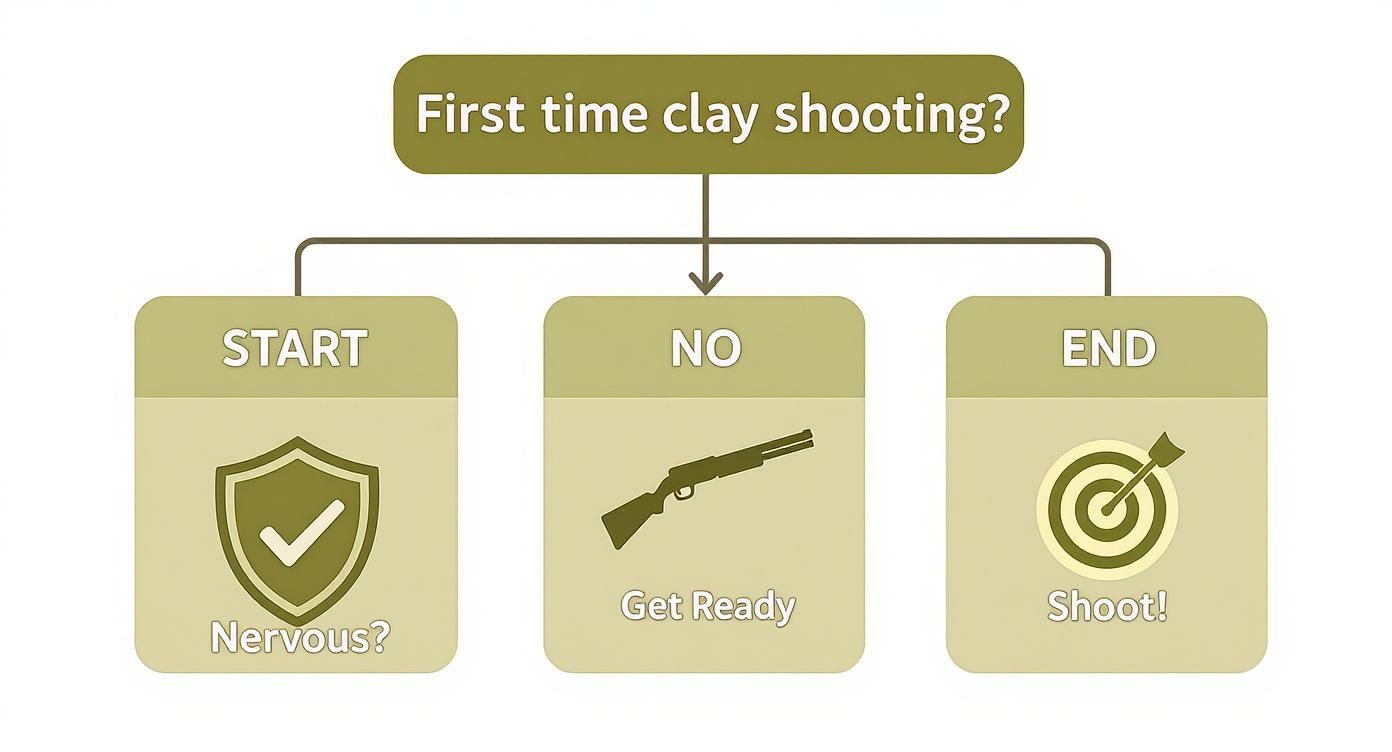 Infographic about clay pigeon shoot experience