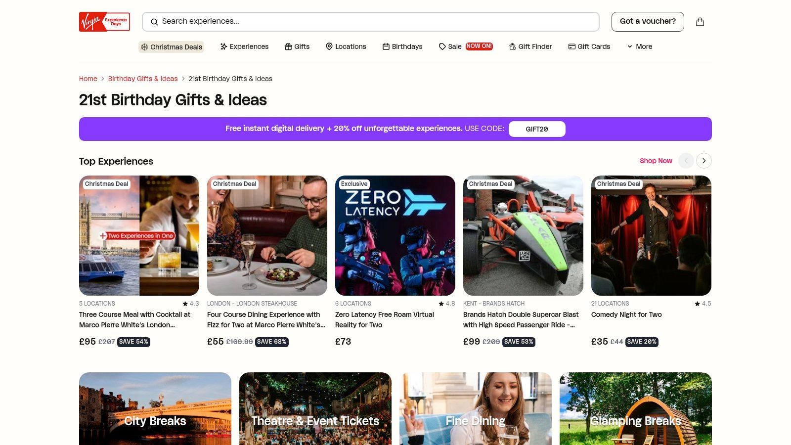 Virgin Experience Days