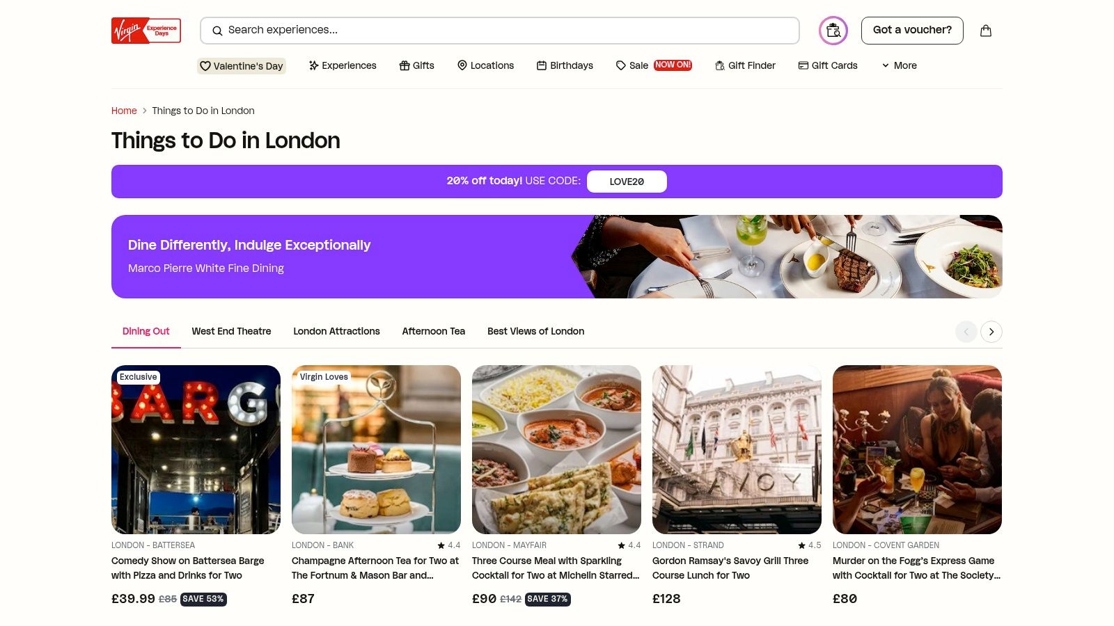 Virgin Experience Days