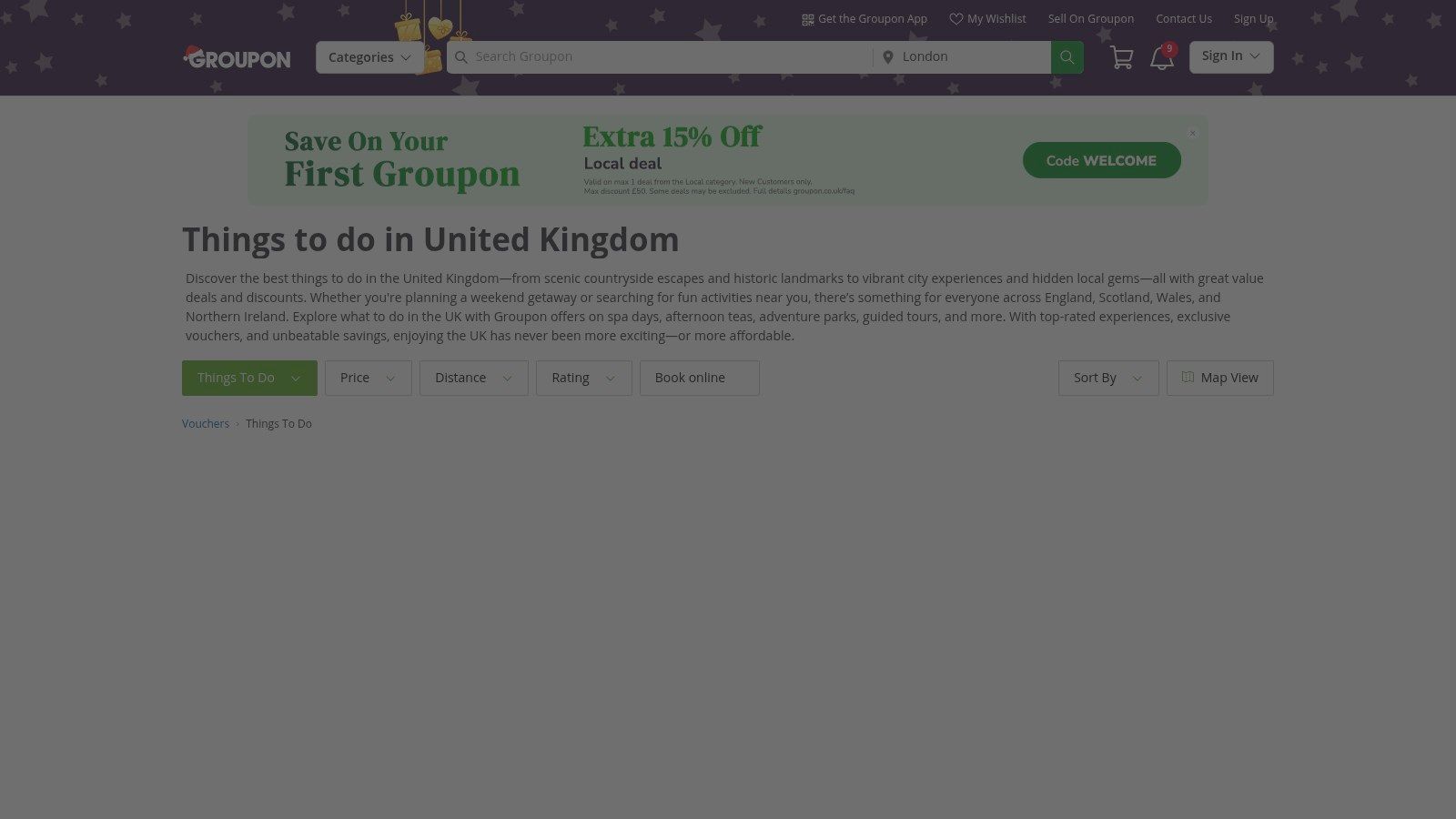 Groupon UK (Things to Do)