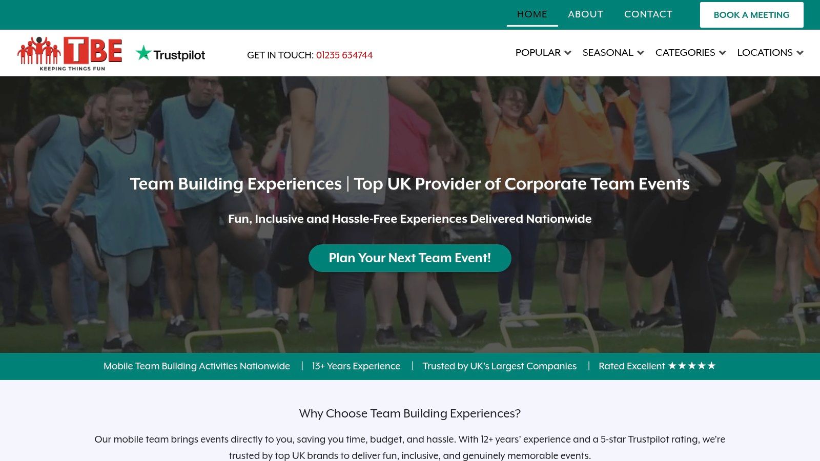 Team Building Experiences (Marketplace/Provider)