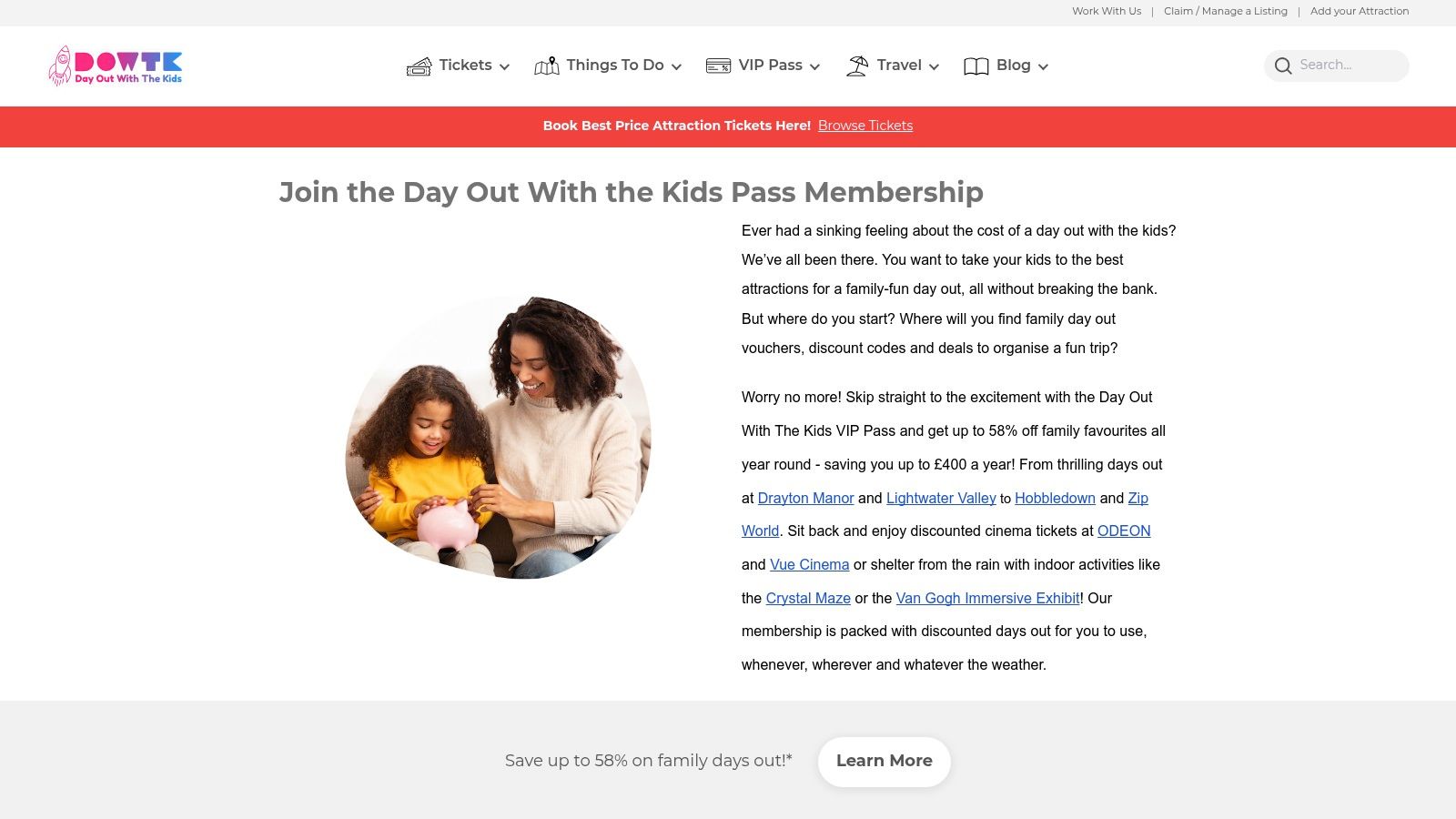 Day Out With The Kids (VIP Pass)