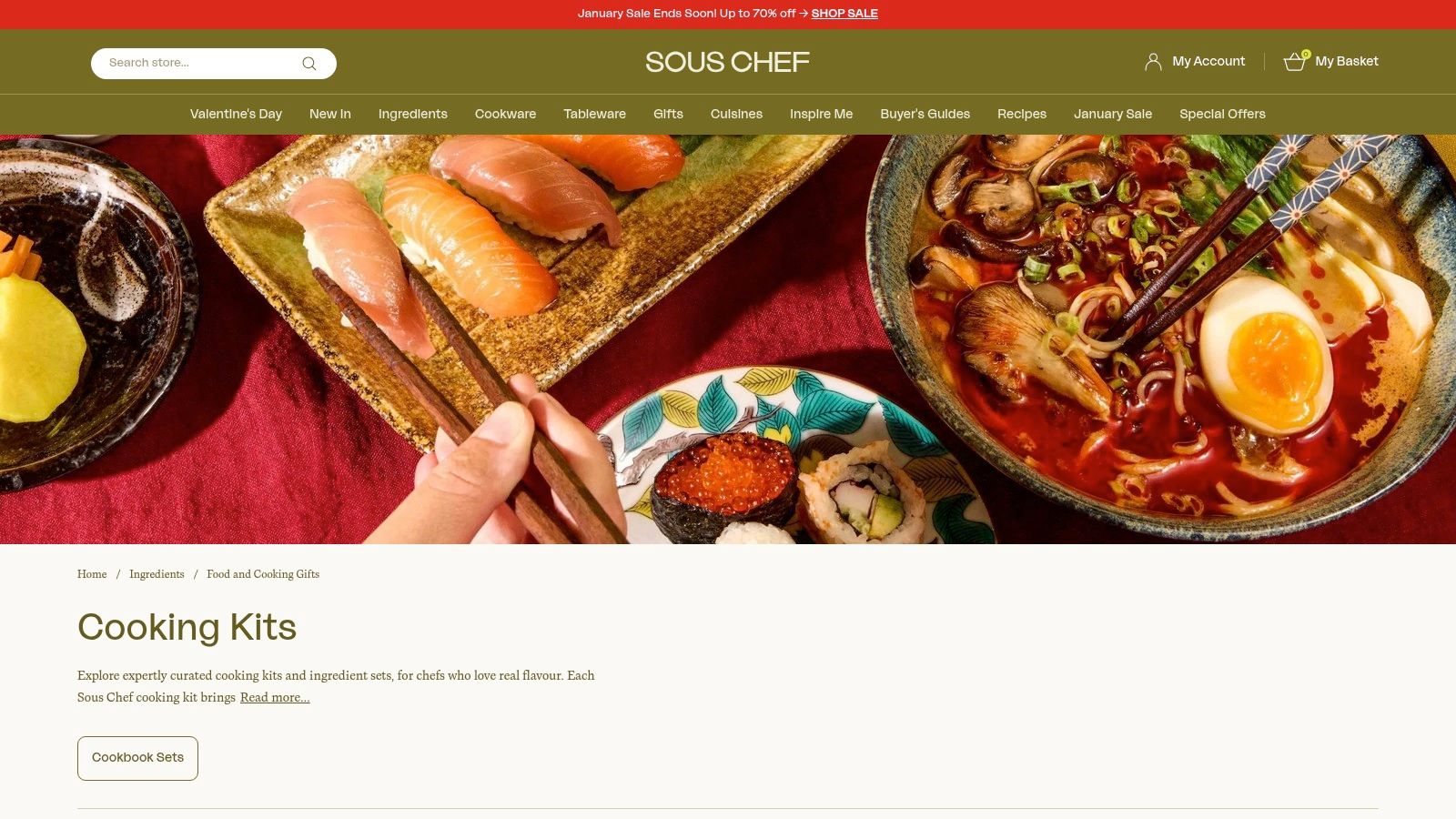 A selection of authentic Japanese tableware and ingredients, ideal as a present for foodies in the UK