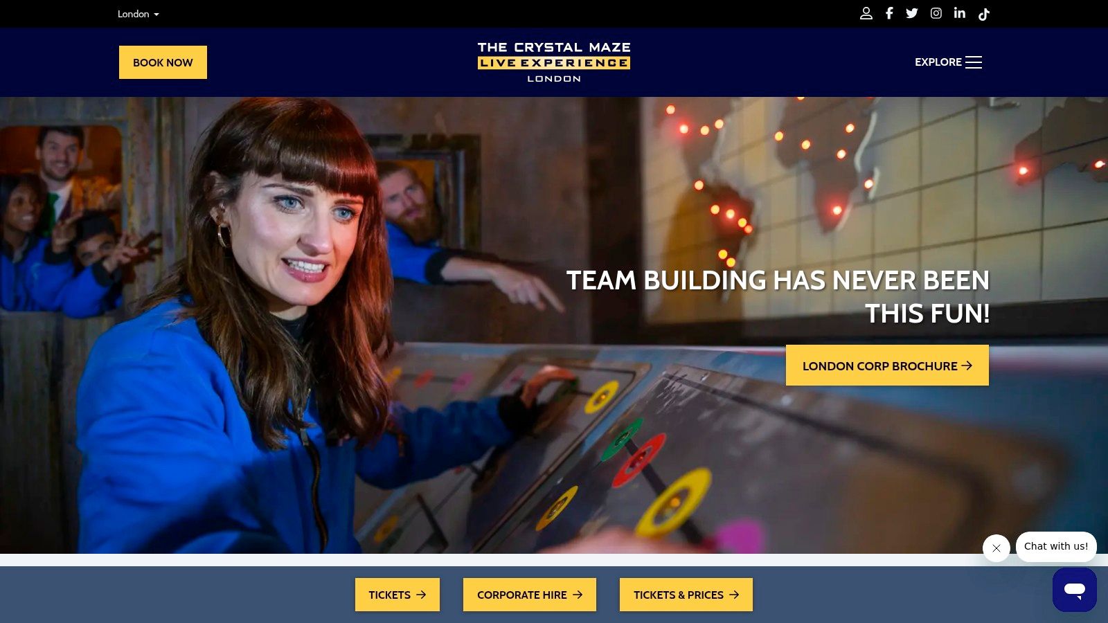 The Crystal Maze LIVE Experience London (Corporate)