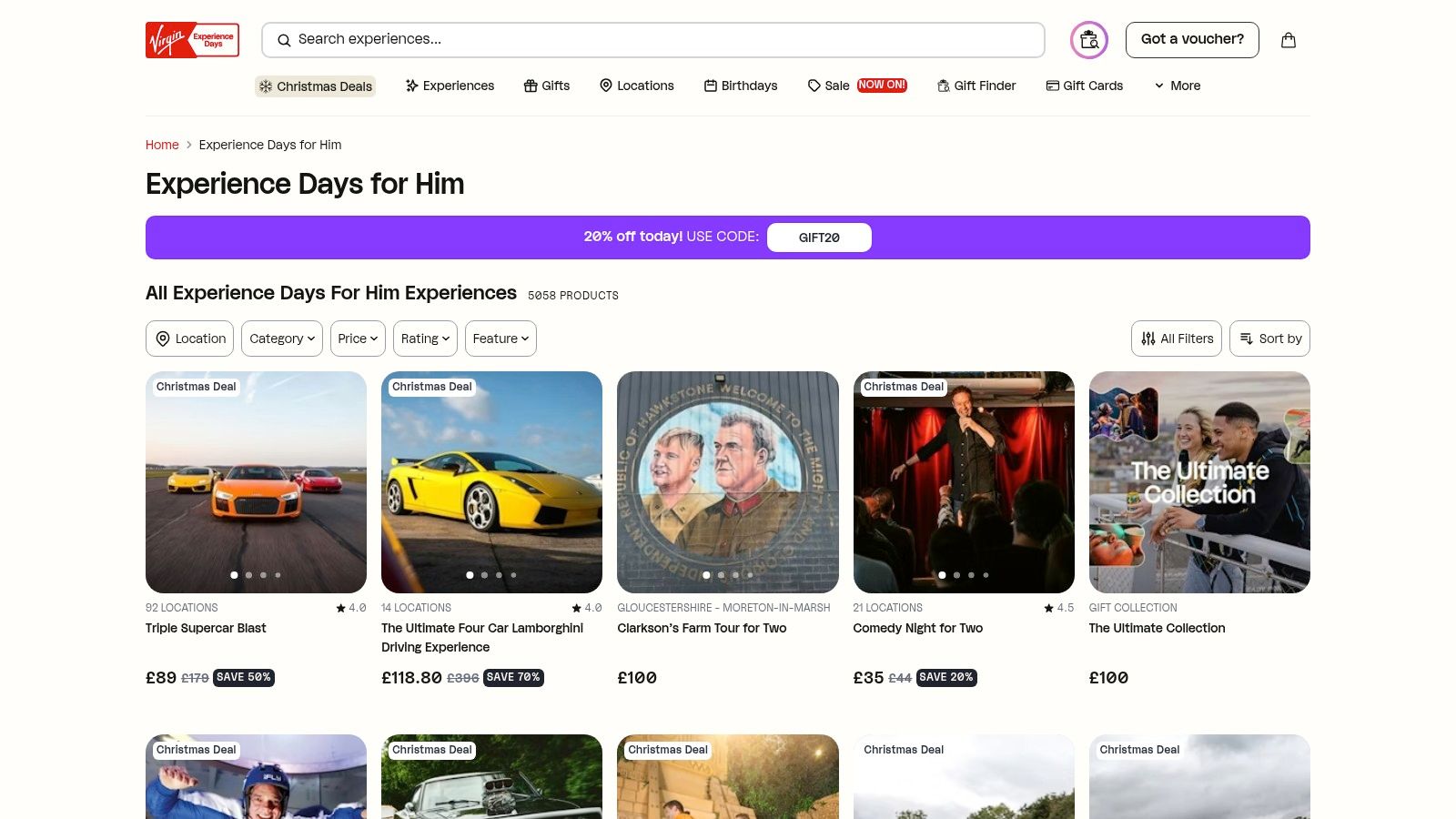 Virgin Experience Days