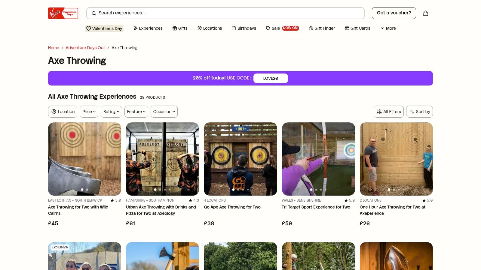 Virgin Experience Days