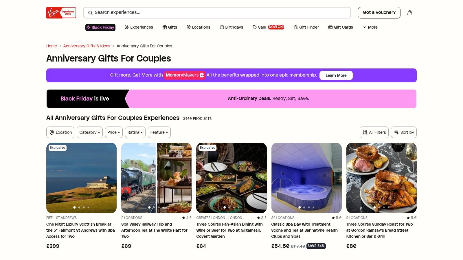 Virgin Experience Days