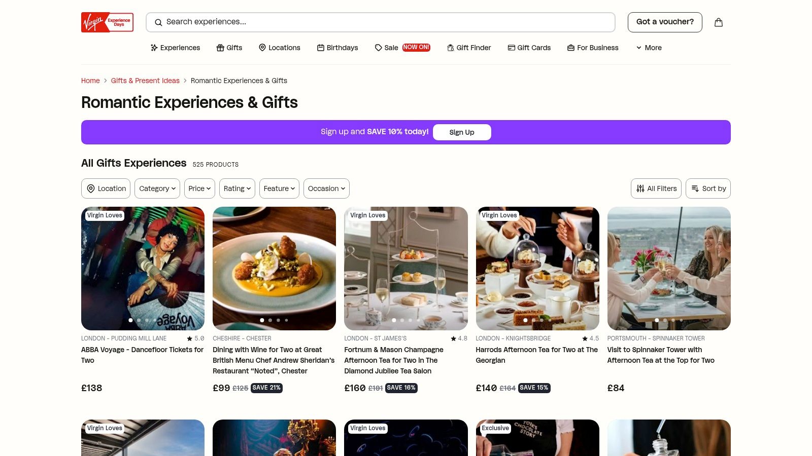 Virgin Experience Days