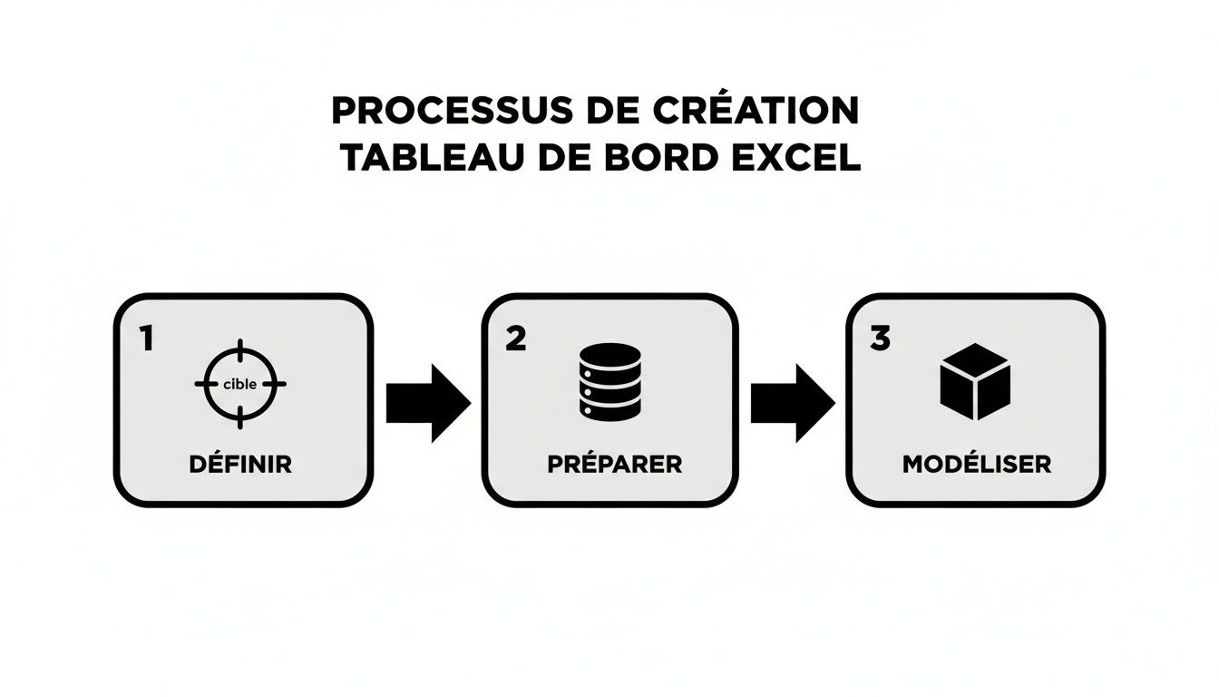 Infographic about faire un tableau de bord excel