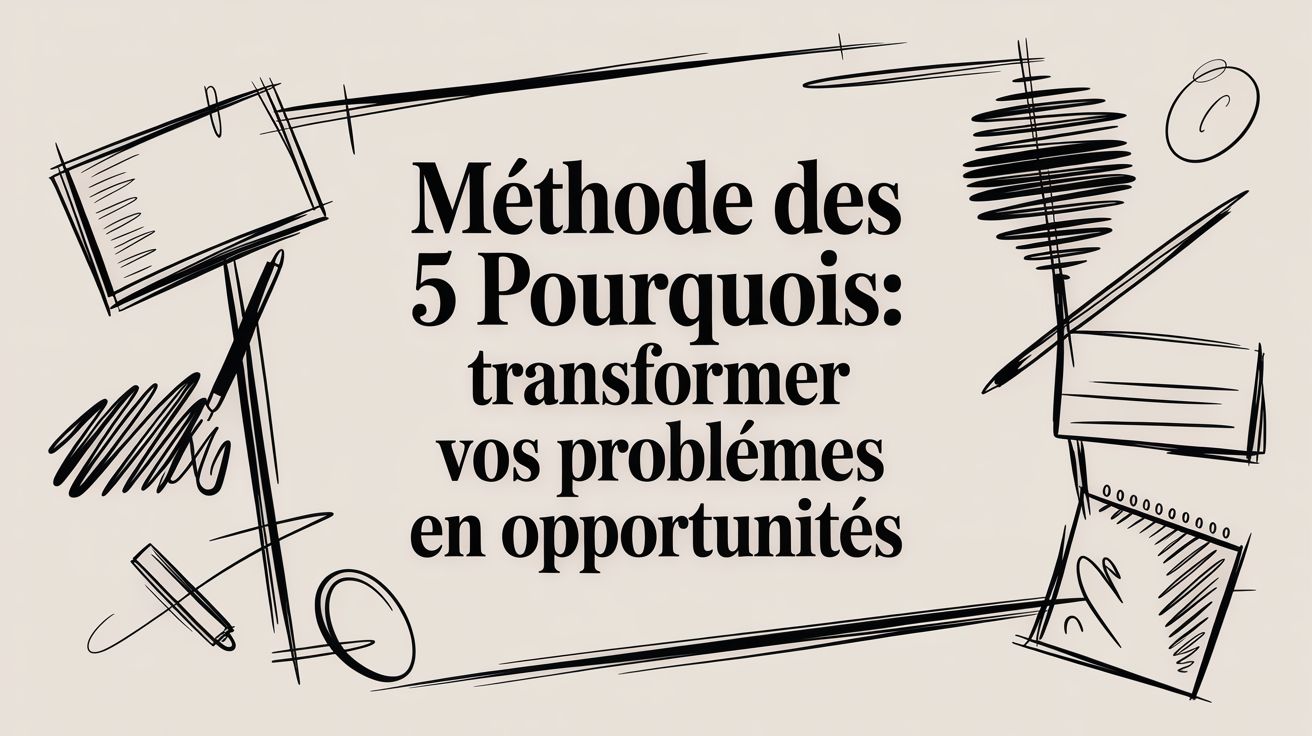 Méthode des 5 pourquois: Transformer vos problèmes en opportunités