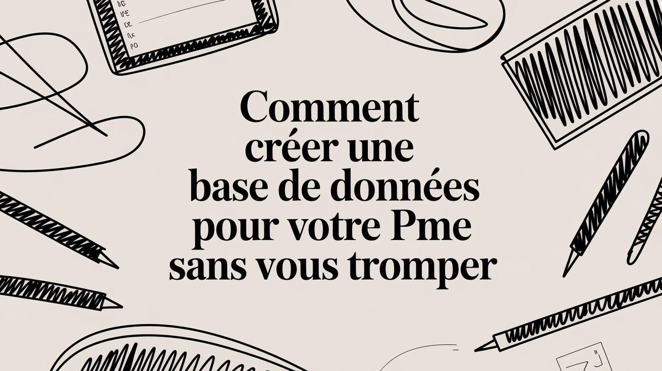 Comment créer une base de données pour votre PME sans vous tromper