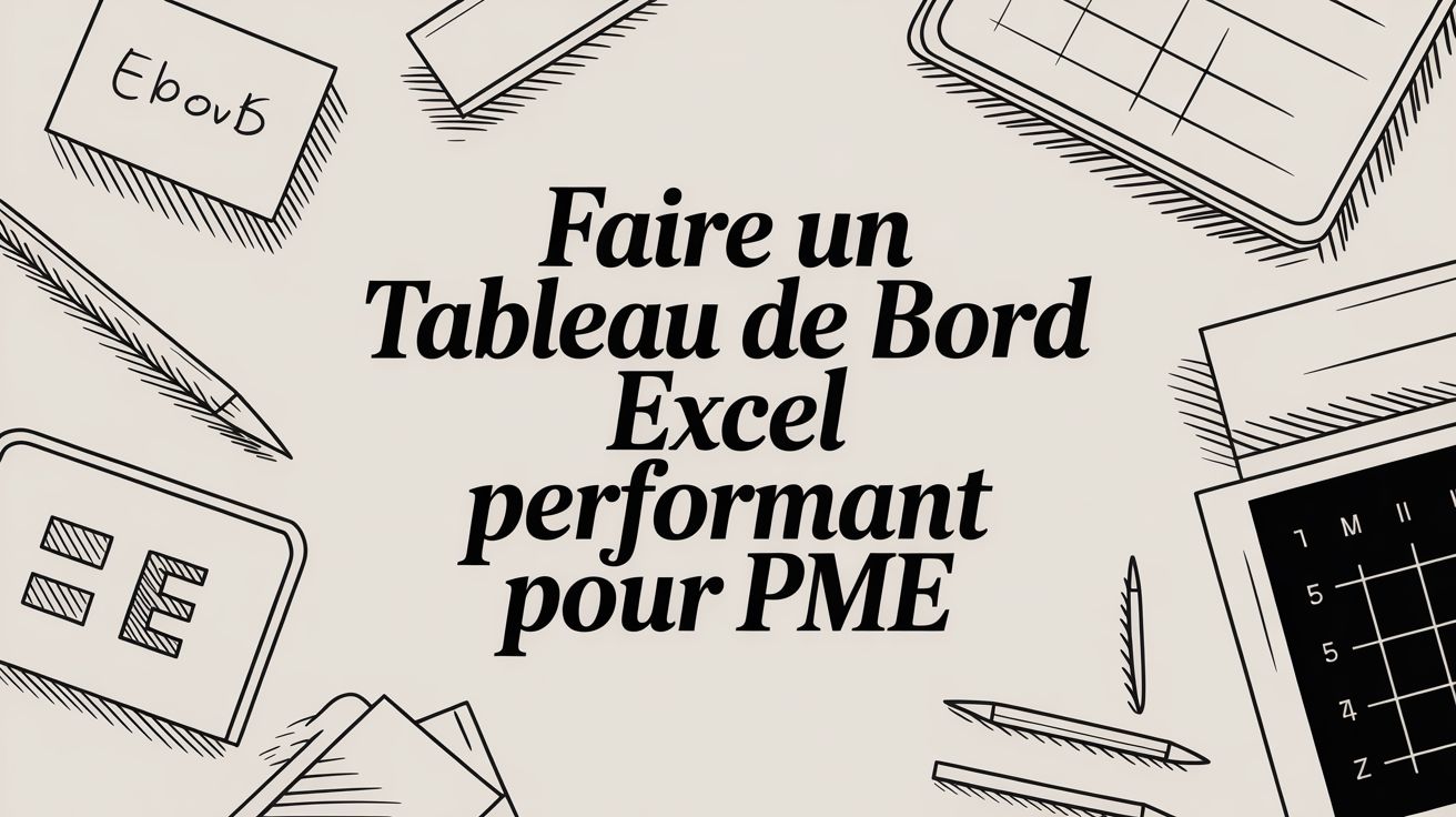 Faire un tableau de bord excel performant pour PME