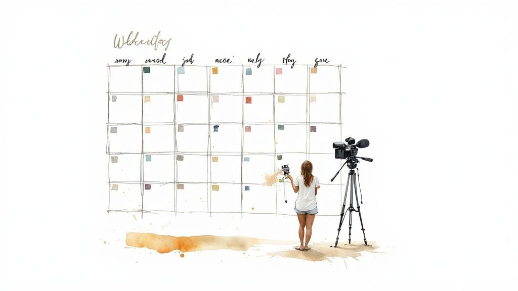 Image about video content planning