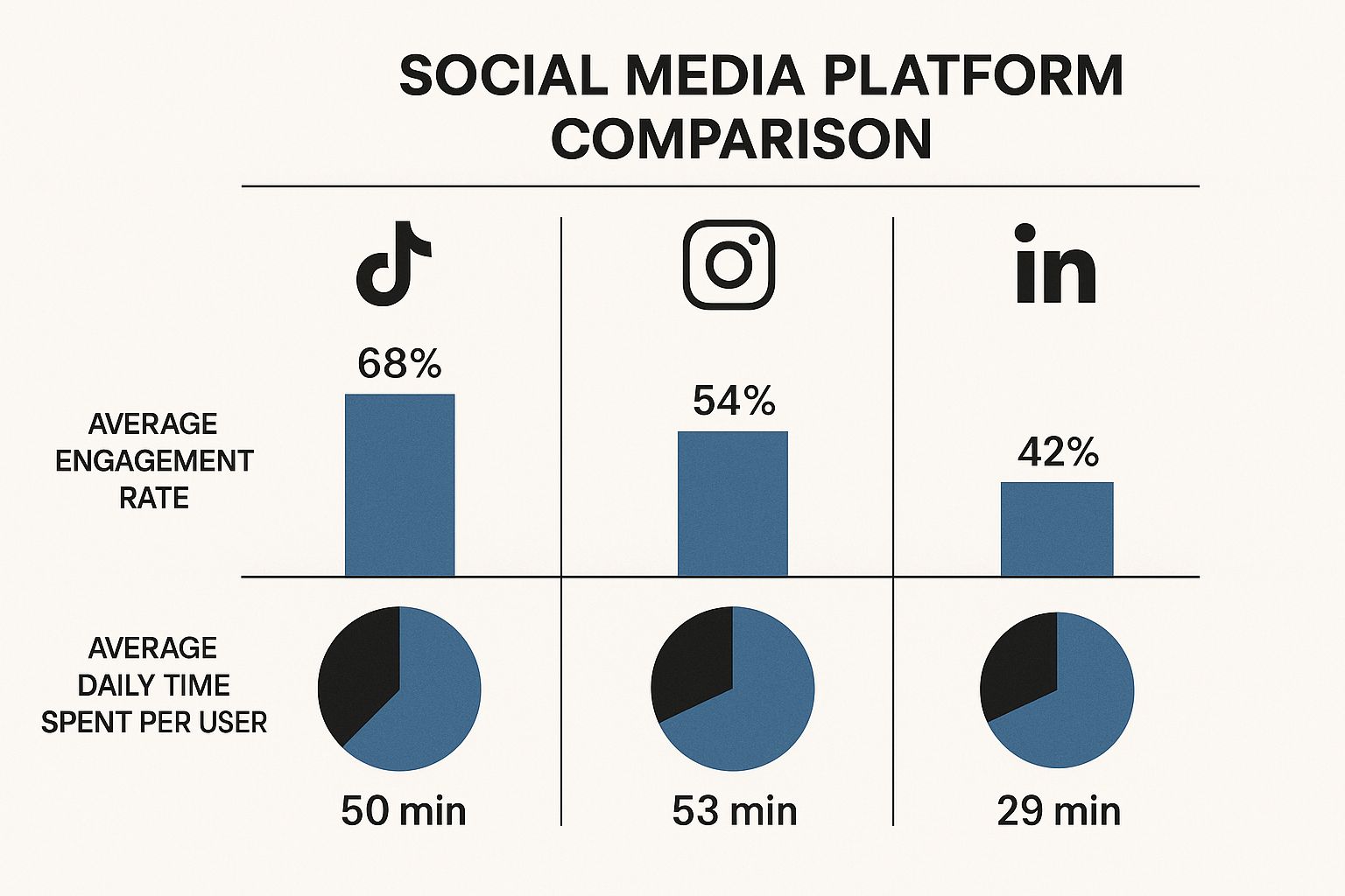 Infographic about video marketing on social media