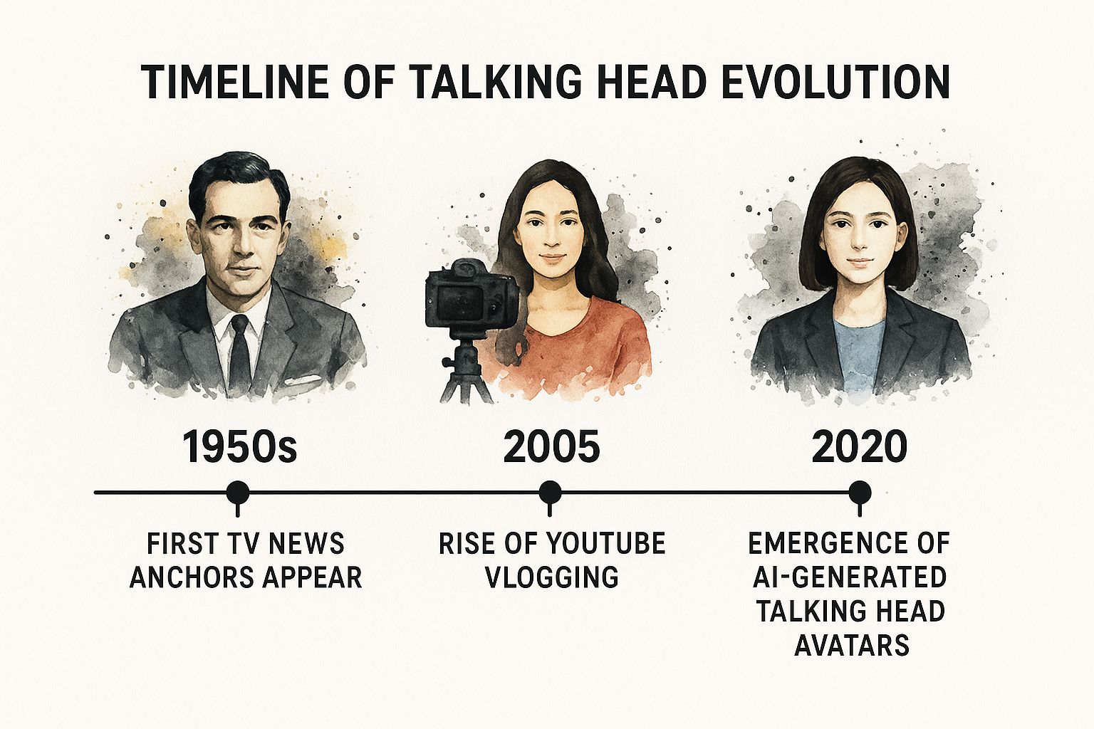 Infographic about what is a talking head