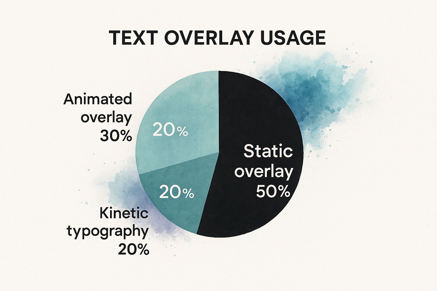 Infographic about text overlay video