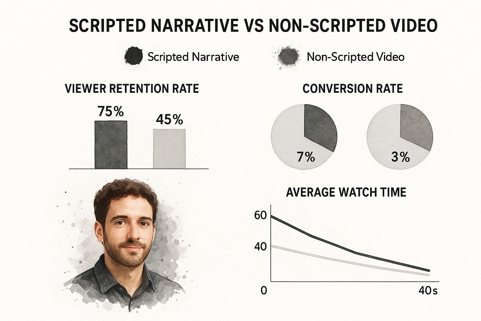 Infographic about landing page video