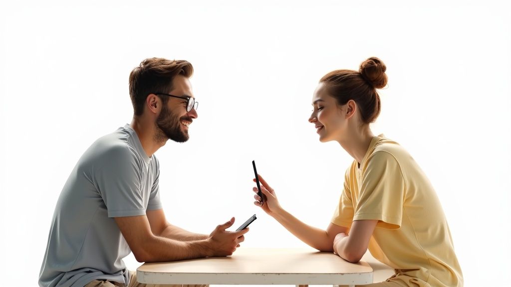 A film crew in action, representing the process of branded video production.