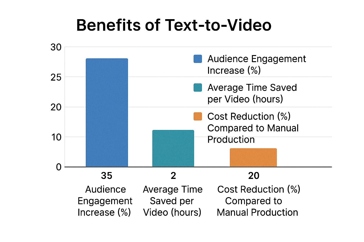 Infographic about convert text to video