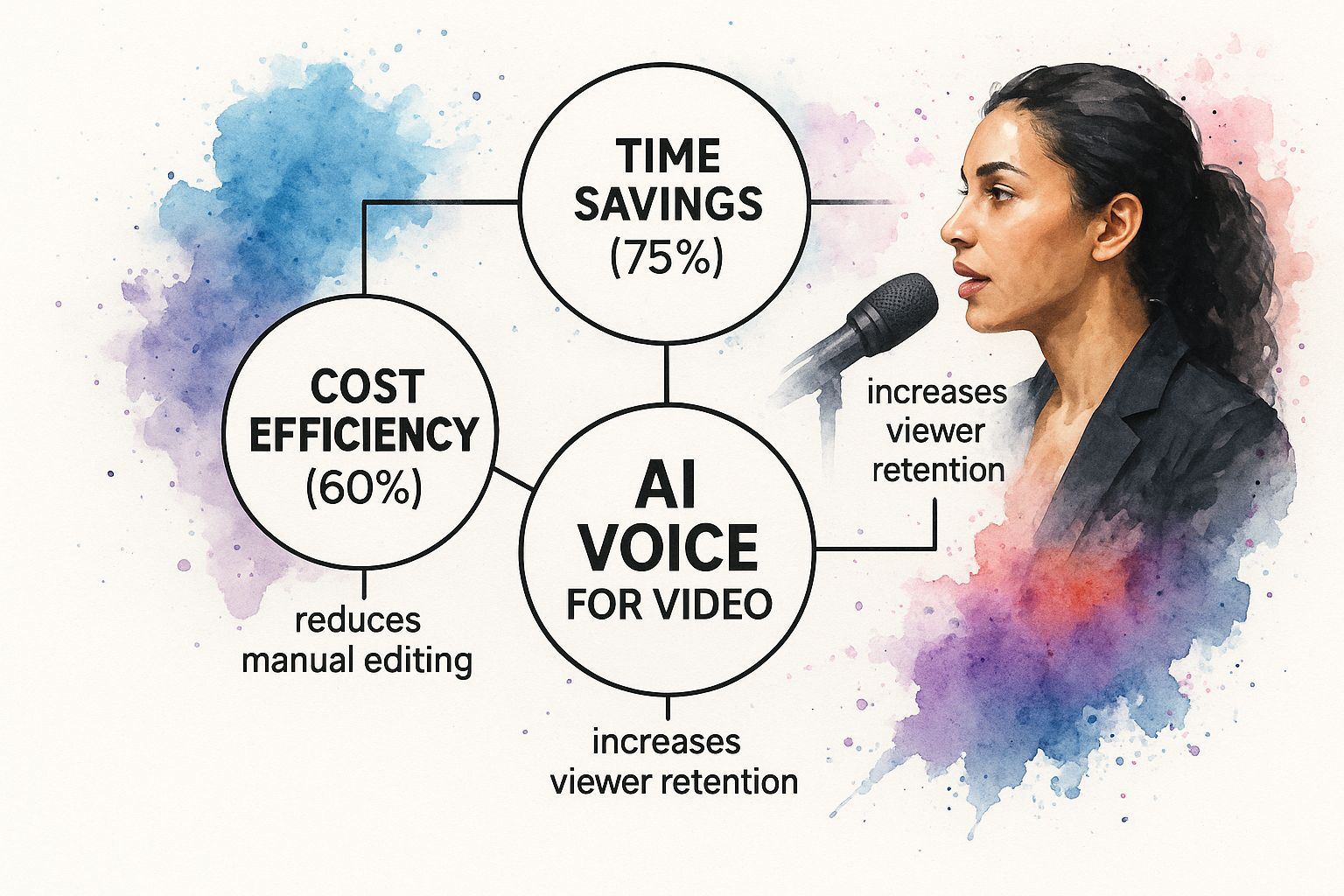 Infographic about ai voice for video