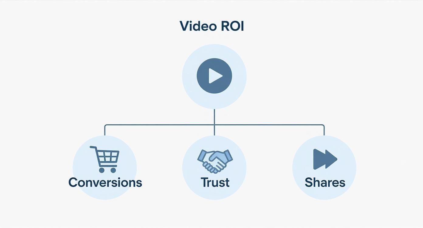 Infographic about email marketing videos