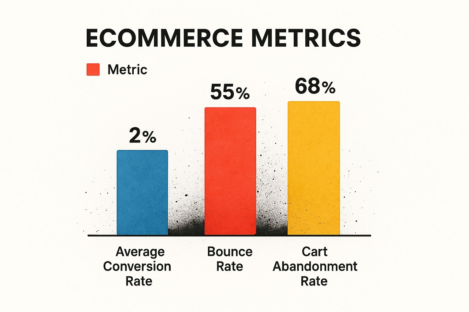 Infographic about how to increase ecommerce conversion rates