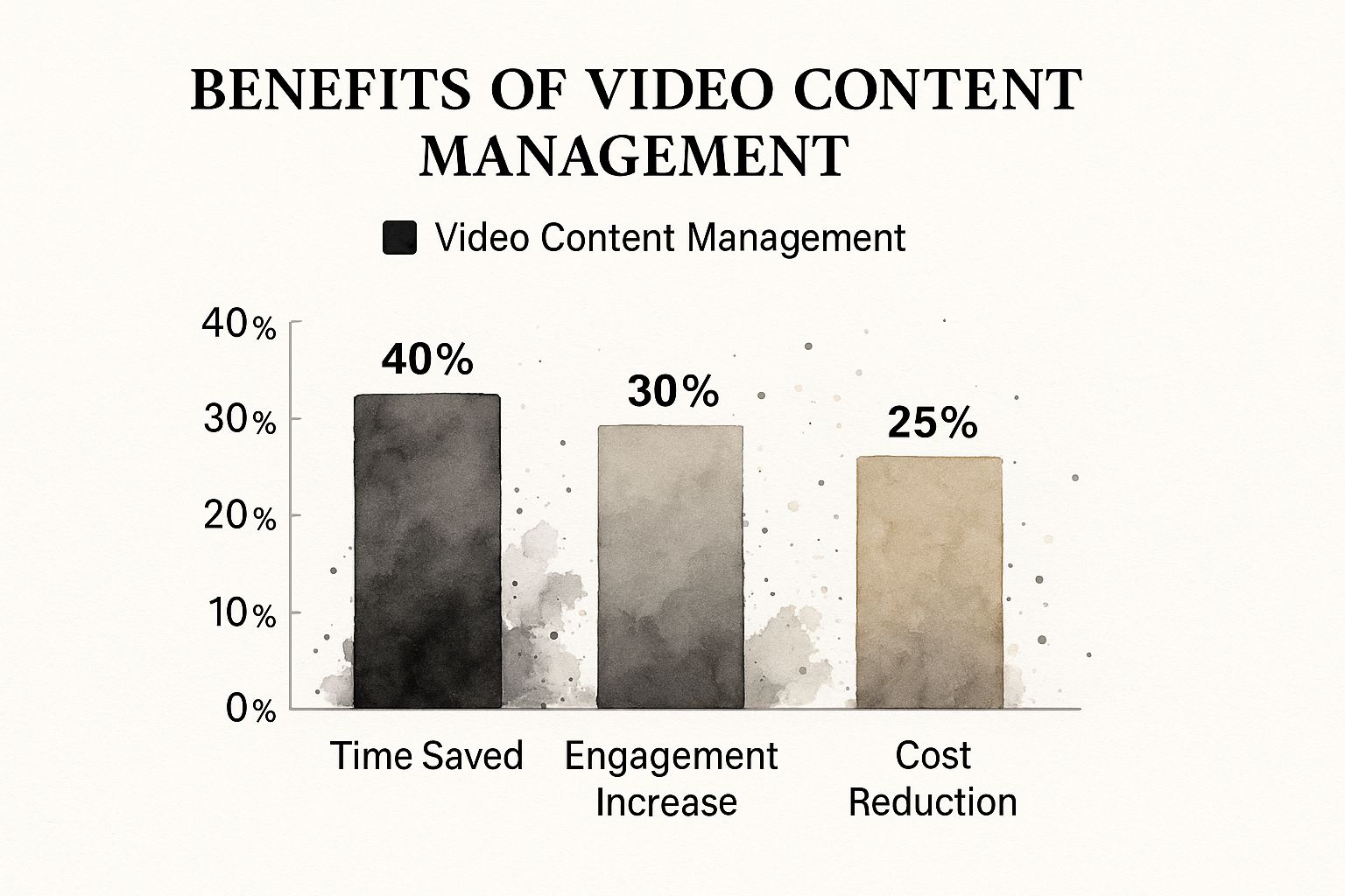 Infographic about video content management