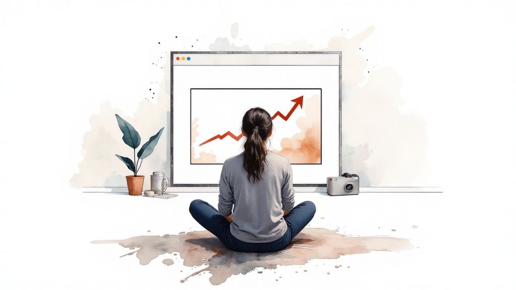 A person editing a video on a laptop, showing the impact of video content.