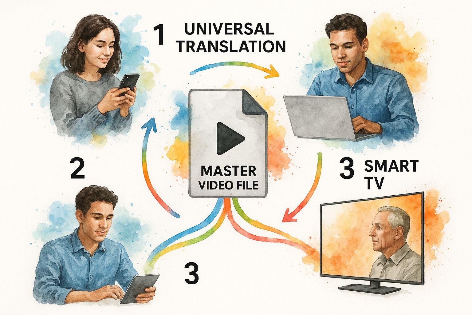 Infographic about what is video transcoding