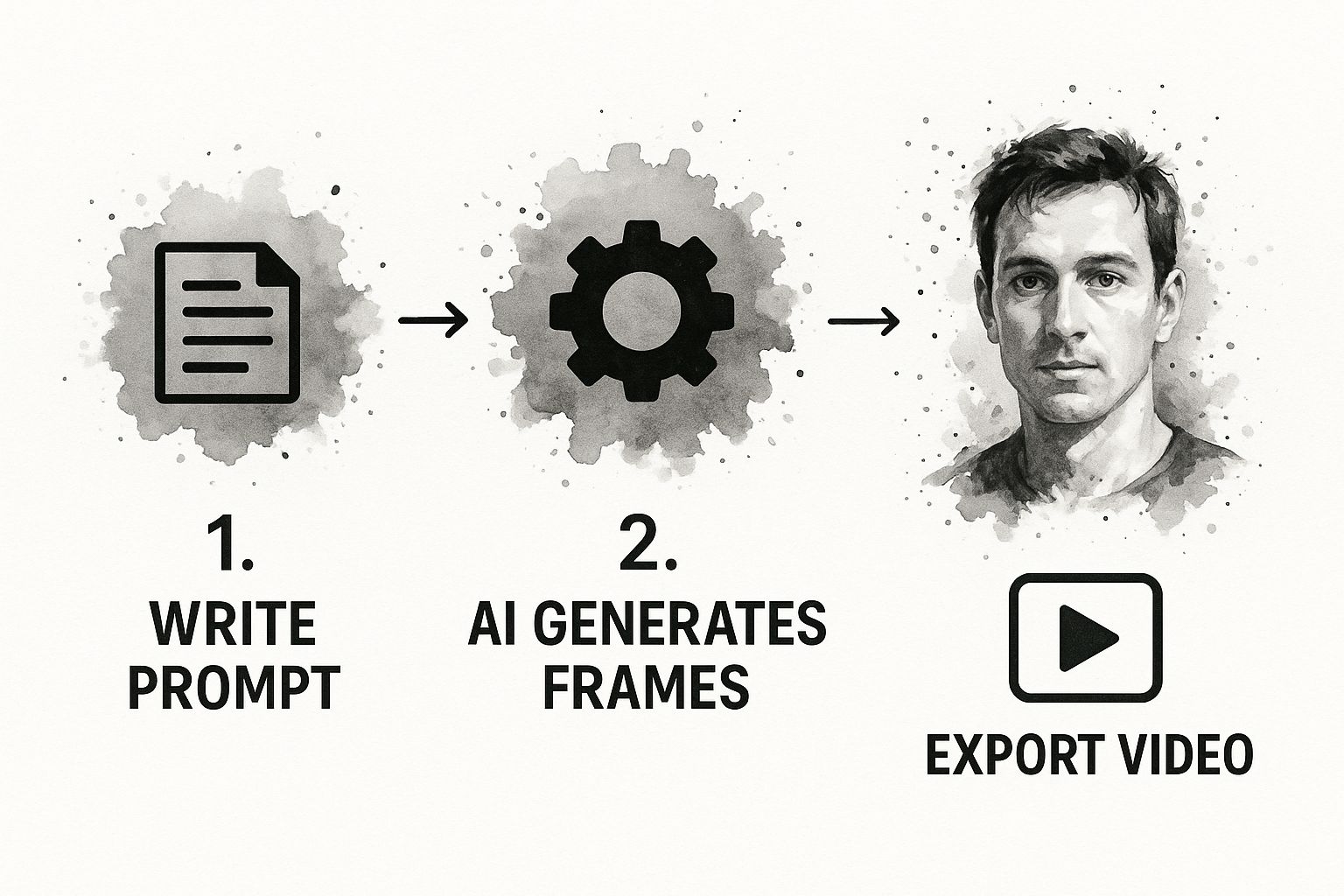 Infographic about ai text to video