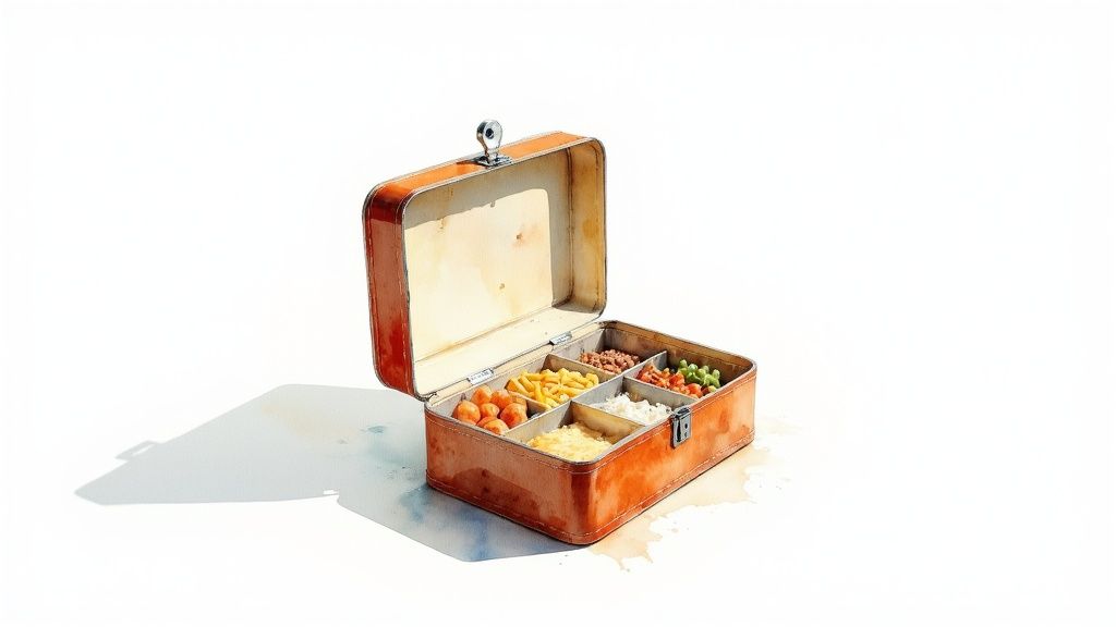 A person pointing at a screen showing various video file format icons.