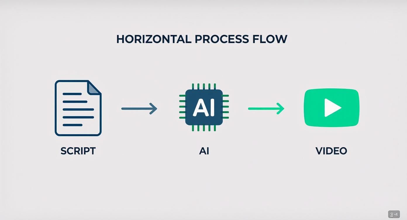 Infographic about text to ai video