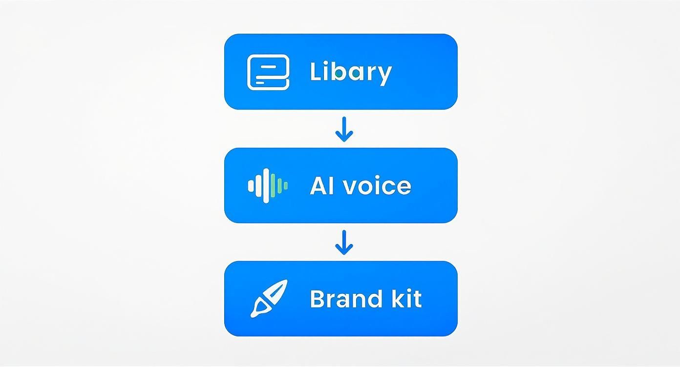Infographic about text to video platform