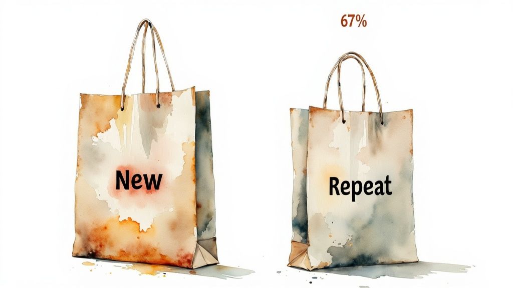 Repeat Customers Spend 67% More Than New Customers