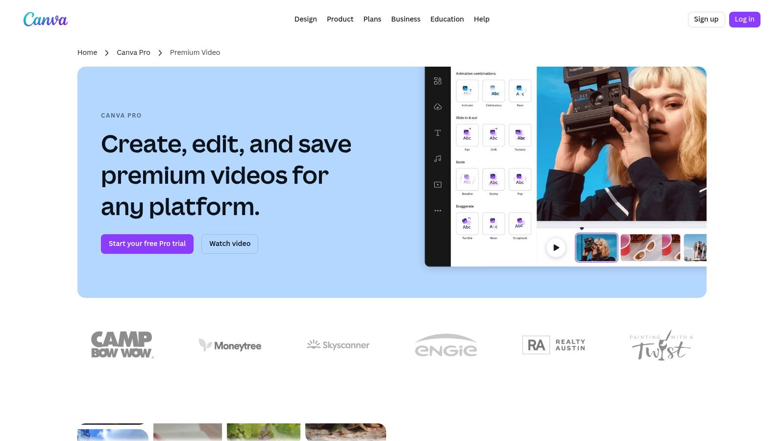 Canva (Video features)