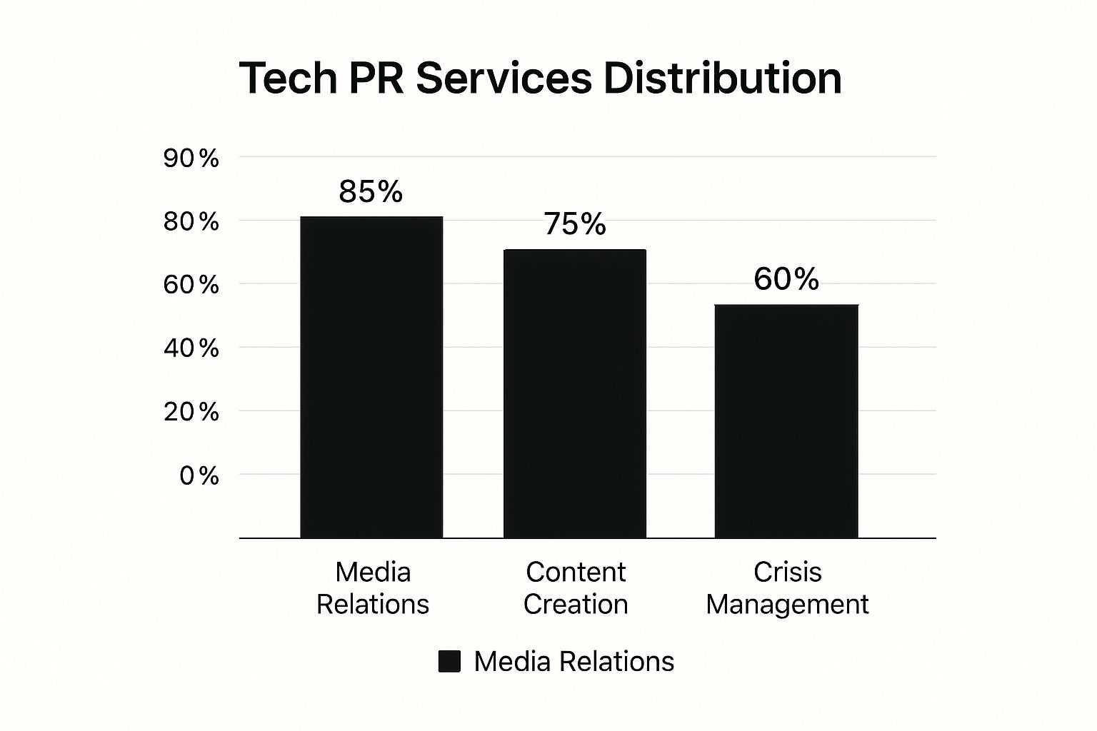 Infographic about tech pr agency
