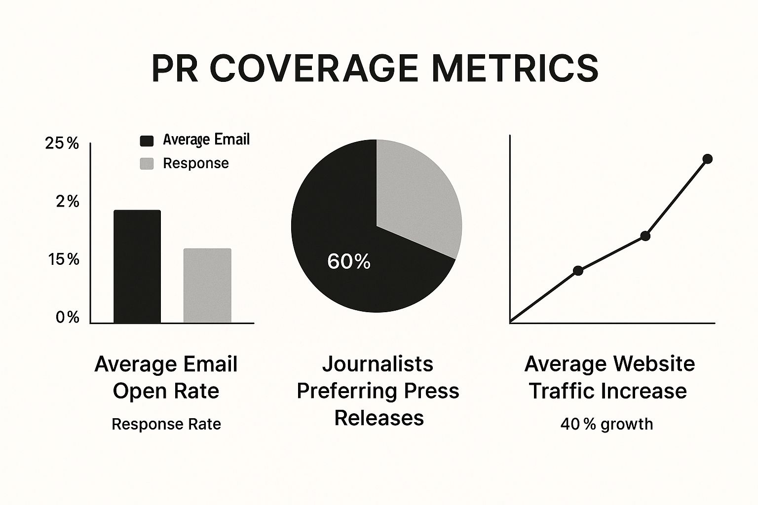 Infographic about how to get pr coverage
