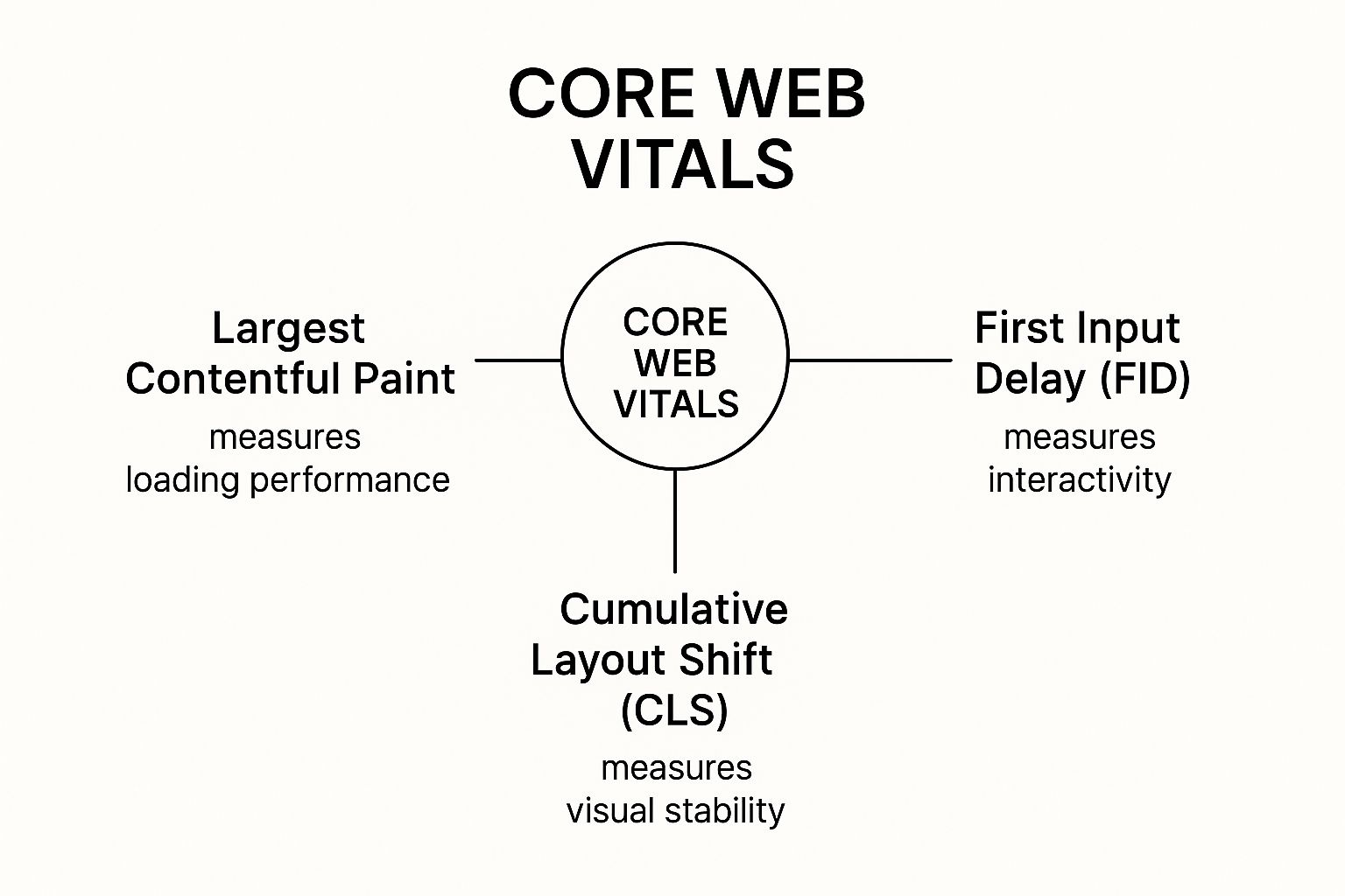 Infographic showing key data about Core Web Vitals Optimization