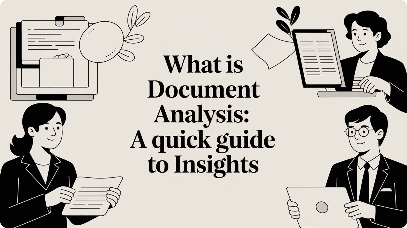What is document analysis: A quick guide to insights