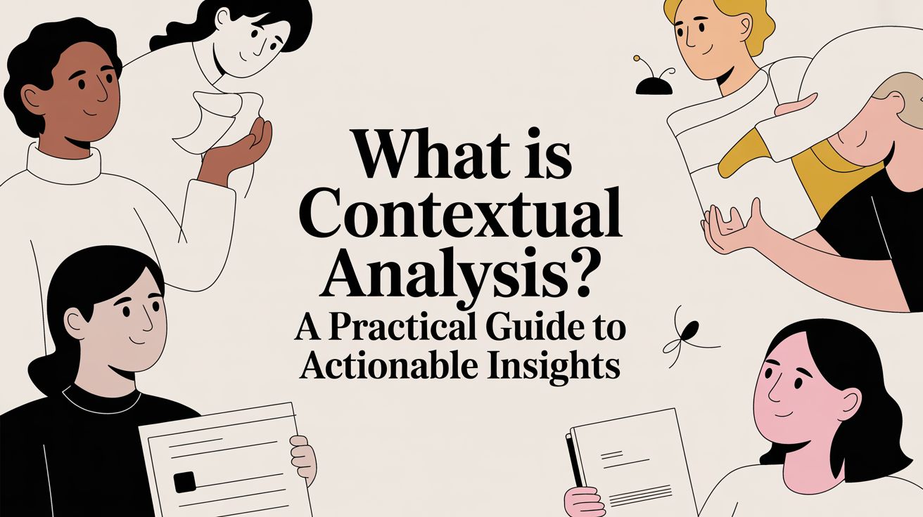 What is contextual analysis? A Practical Guide to Actionable Insights