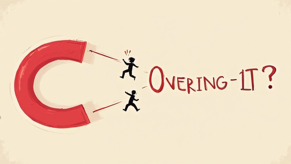 A close-up of a fishing hook against a blurred background, symbolizing grabbing the reader's attention.