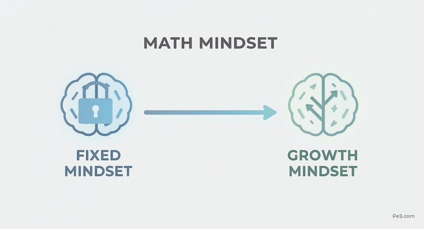 Infographic about how to study math effectiveness