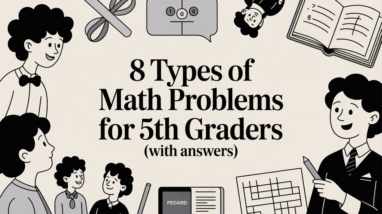 8 Types of Math Problems for 5th Graders (With Answers)