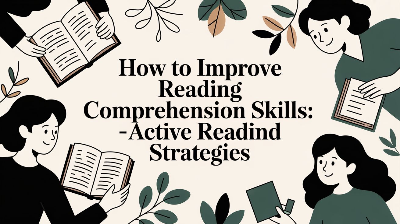 How to Improve Reading Comprehension Skills: Active Reading Strategies