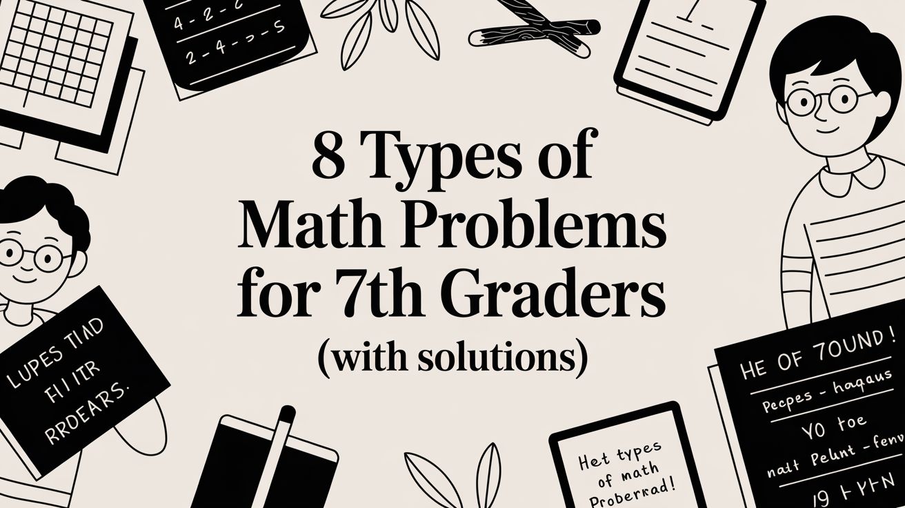 8 Types of Math Problems for 7th Graders (With Solutions)