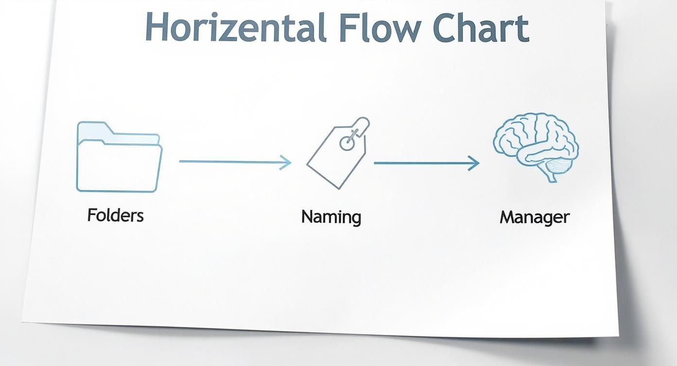 Infographic about how to organize research papers